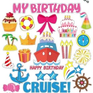 24 Birthday Magnets for Cruise